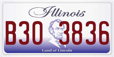 IL license plate B303836