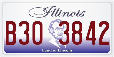 IL license plate B303842
