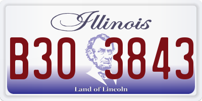 IL license plate B303843