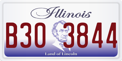IL license plate B303844