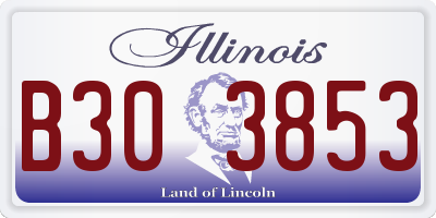 IL license plate B303853