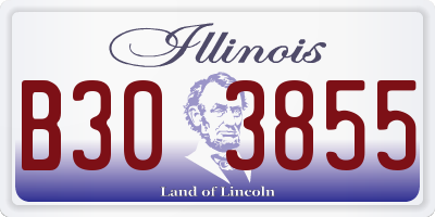 IL license plate B303855