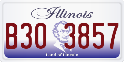 IL license plate B303857