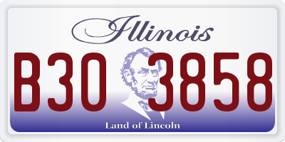 IL license plate B303858