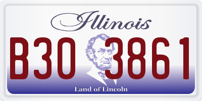 IL license plate B303861