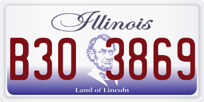 IL license plate B303869