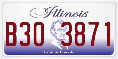 IL license plate B303871
