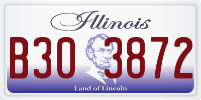 IL license plate B303872