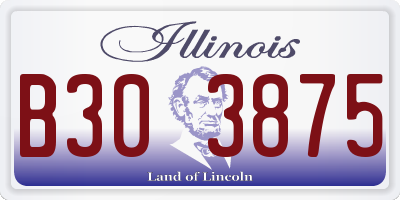 IL license plate B303875