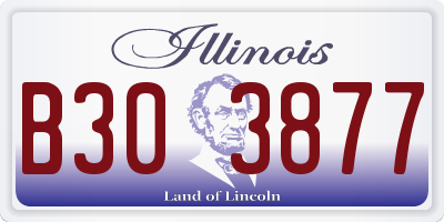 IL license plate B303877