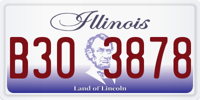IL license plate B303878