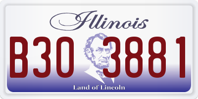 IL license plate B303881