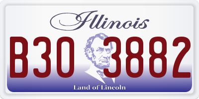 IL license plate B303882