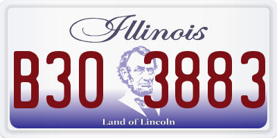 IL license plate B303883