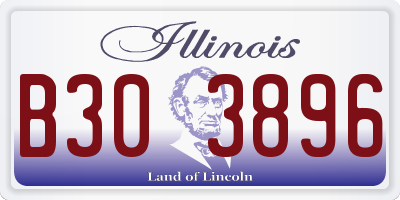 IL license plate B303896