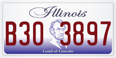 IL license plate B303897