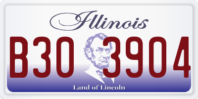 IL license plate B303904