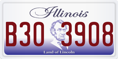 IL license plate B303908