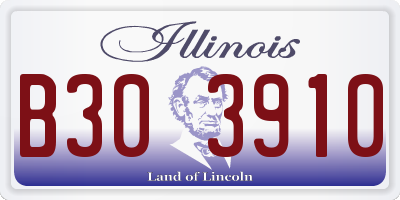 IL license plate B303910