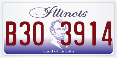 IL license plate B303914