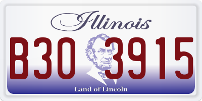 IL license plate B303915