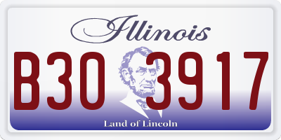 IL license plate B303917