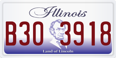 IL license plate B303918