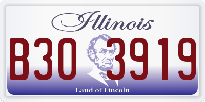 IL license plate B303919