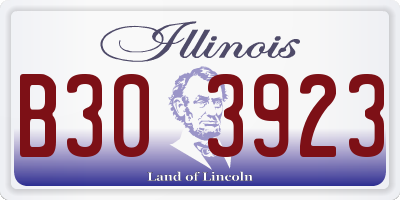 IL license plate B303923