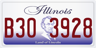 IL license plate B303928