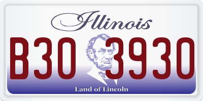IL license plate B303930
