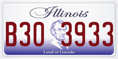 IL license plate B303933