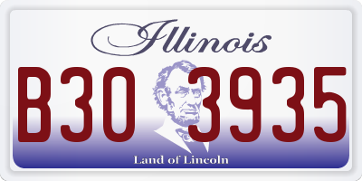 IL license plate B303935