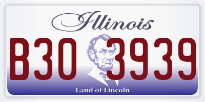IL license plate B303939