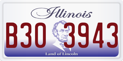 IL license plate B303943