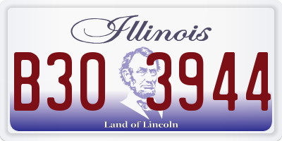 IL license plate B303944