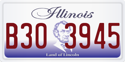 IL license plate B303945