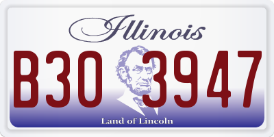 IL license plate B303947