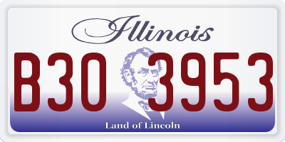 IL license plate B303953