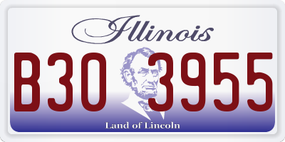 IL license plate B303955