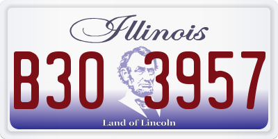 IL license plate B303957