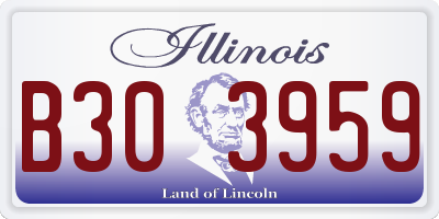 IL license plate B303959