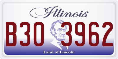 IL license plate B303962