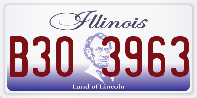 IL license plate B303963