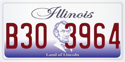 IL license plate B303964