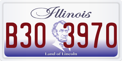IL license plate B303970