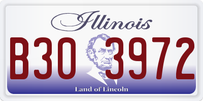 IL license plate B303972