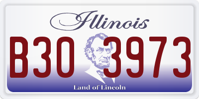 IL license plate B303973