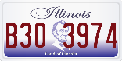 IL license plate B303974