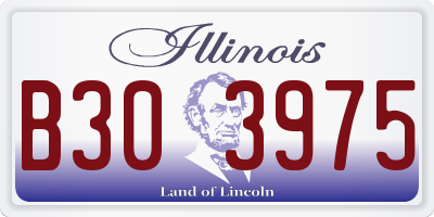 IL license plate B303975